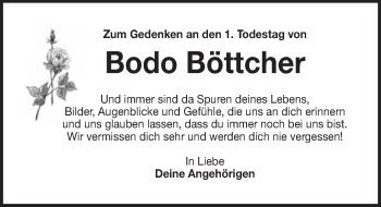 Anzeige von Bodo Böttcher von Nordbayerischer Kurier