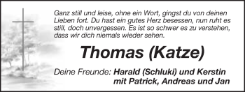 Anzeige von Thomas Pöhlmann von Nordbayerischer Kurier