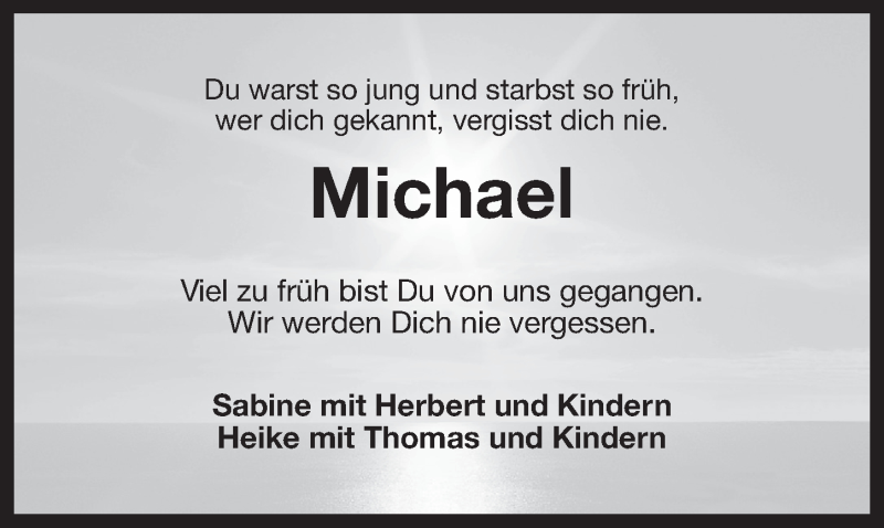  Traueranzeige für Michael Heinrich vom 26.03.2013 aus Nordbayerischer Kurier