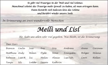 Anzeige von Lisa Metschl von Nordbayerischer Kurier