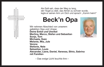 Anzeige von Rudolf Heitzer von Nordbayerischer Kurier