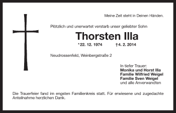 Anzeige von Thorsten Illa von Nordbayerischer Kurier