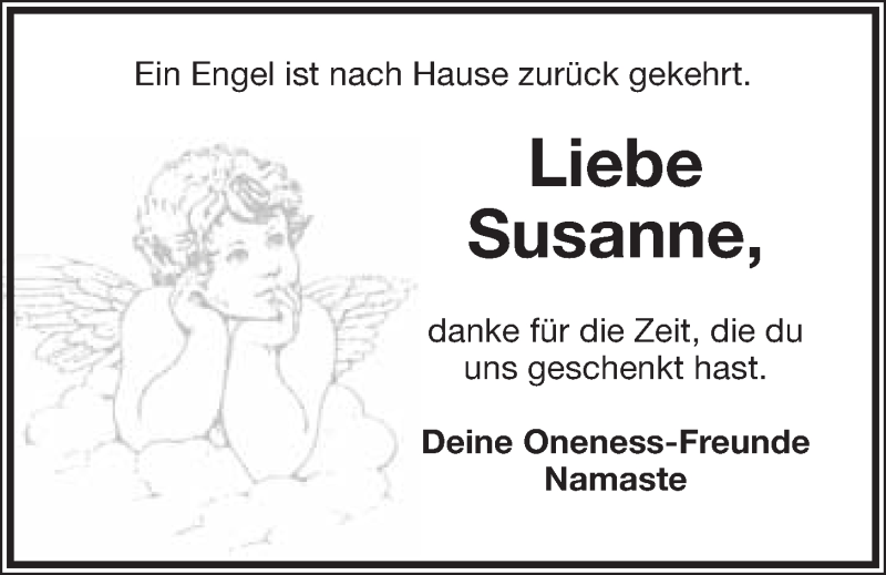  Traueranzeige für Susanne Gerda Storath vom 25.02.2014 aus Nordbayerischer Kurier