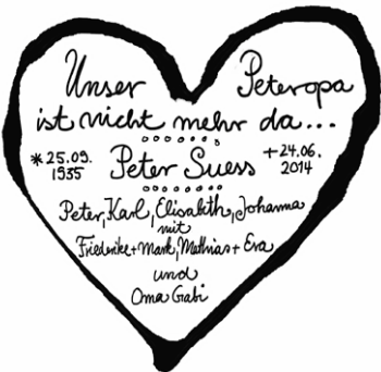 Anzeige von Peter Suess von Nordbayerischer Kurier