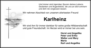 Anzeige von Karlheinz Schultke von Nordbayerischer Kurier