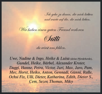 Anzeige von Thomas Stiller von Nordbayerischer Kurier