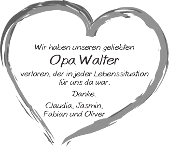 Anzeige von Walter Dötschel von Nordbayerischer Kurier