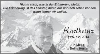 Anzeige von Karlheinz Schultke von Nordbayerischer Kurier