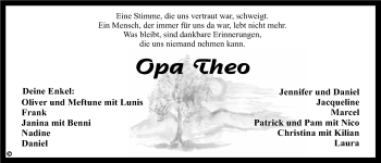 Anzeige von Theodor Badewitz von Nordbayerischer Kurier