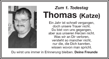Anzeige von Thomas Pöhlmann von Nordbayerischer Kurier