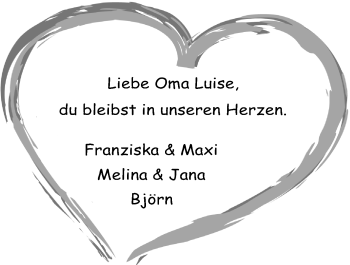 Anzeige von Luise Herath von Nordbayerischer Kurier