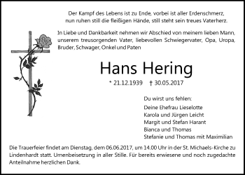 Anzeige von Hans Hering von Nordbayerischer Kurier