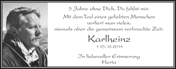 Anzeige von Karlheinz Schultke von Nordbayerischer Kurier