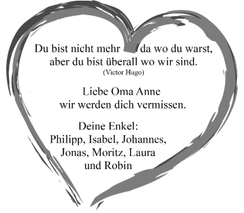 Anzeige von Anneliese Nitschke von Nordbayerischer Kurier