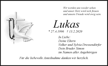 Anzeige von Lukas  von Nordbayerischer Kurier