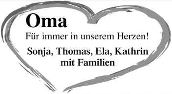 Anzeige von Margareta Decker von Nordbayerischer Kurier