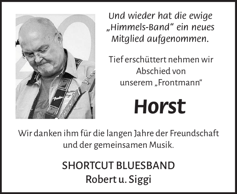  Traueranzeige für Horst Lienhardt vom 08.05.2021 aus Nordbayerischer Kurier