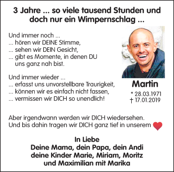 Anzeige von Martin Pöche von Nordbayerischer Kurier
