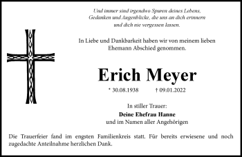 Anzeige von Erich Meyer von Nordbayerischer Kurier