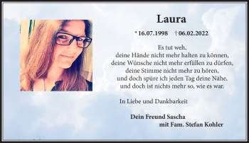 Anzeige von Laura  von Nordbayerischer Kurier