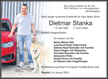 Anzeige von Dietmar Stanka von Nordbayerischer Kurier