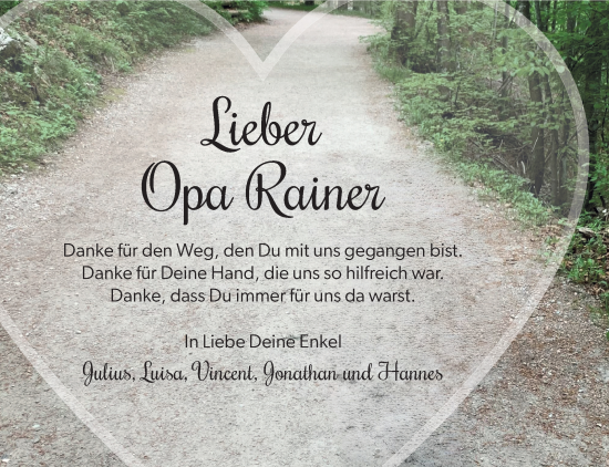 Anzeige von Rainer Schatz von Nordbayerischer Kurier