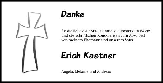 Anzeige von Erich Kastner von Nordbayerischer Kurier