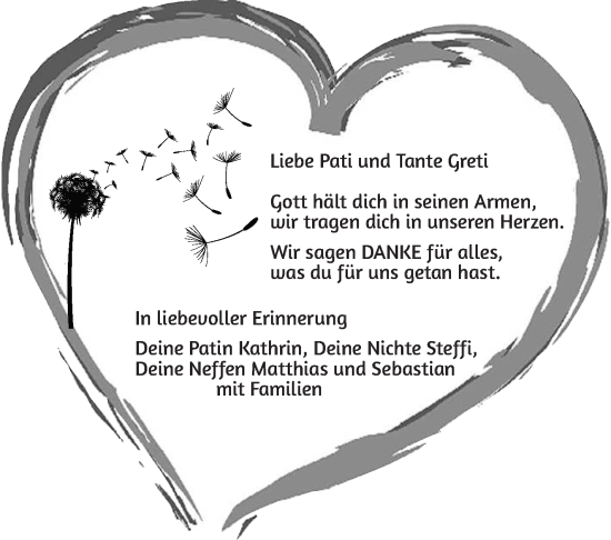 Anzeige von Gretel Rupprecht von Nordbayerischer Kurier