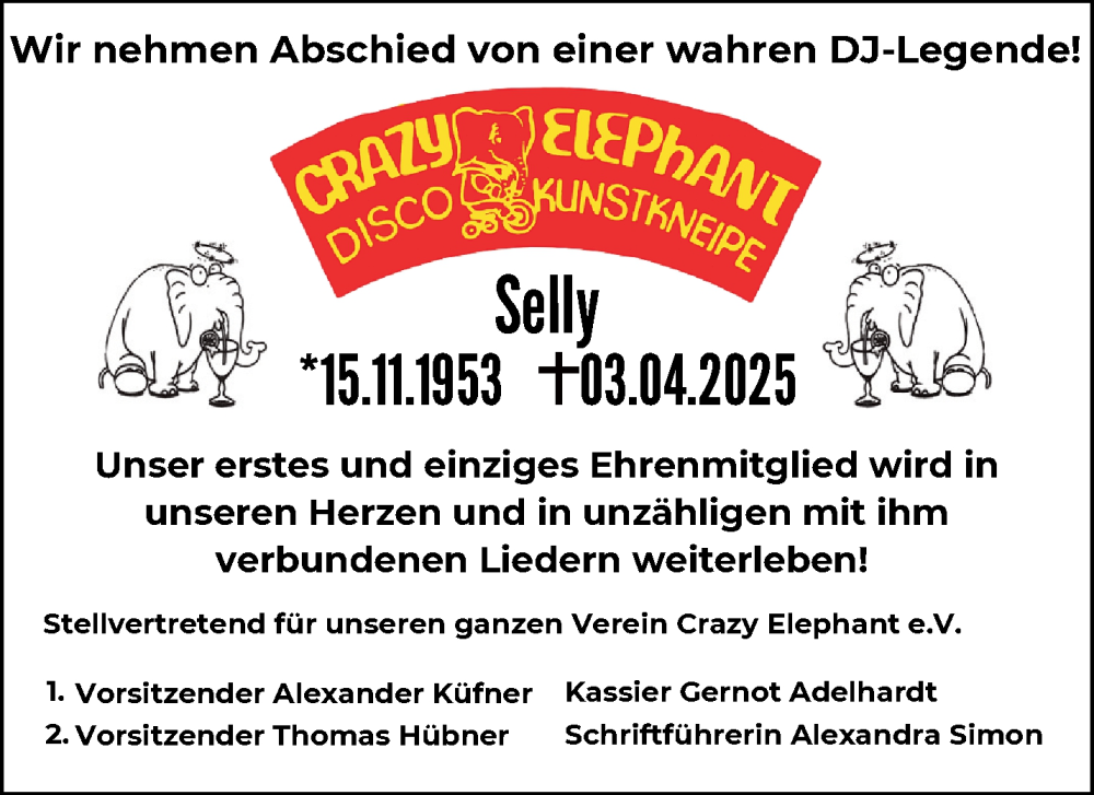  Traueranzeige für Gerhard Joachim Ringlein vom 26.04.2025 aus Nordbayerischer Kurier